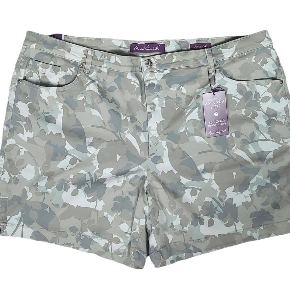 NWT GLORIA VANDERBILT AMANDA PLUS SIZE SHORTS (24W) - Picture 5 of 10